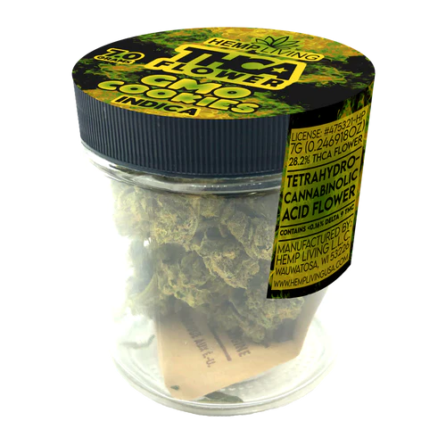 Hemp Living – THCA Flower 7g Jar – GMO Cookies